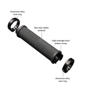 RIDERACE Bicycle Handlebar Cover Scooter Bike Durable Anti-slip Rubber Comfortable Handle <strong>Bars</strong> With <strong>Bar</strong> <strong>End</strong> Outdoor Parts Grips - Product Image 4