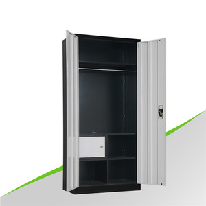 Armario de Acero para Dormitorio, Diseños de Armarios de Acero con Precio, Muebles para el Hogar, Metal Moderno, Color RAL Personalizado 0.187 - Product Image 4