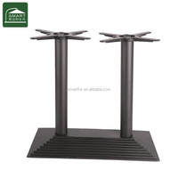 Base de table en fonte de fer de haute qualité, rectangulaire, robuste, noire, style moderne, vente en gros, base de table stable, en promotion
