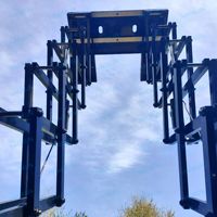 Plateforme élévatrice à ciseaux remorquable hydraulique robuste pour charges lourdes, capacité de charge 200 kg, hauteur de levage 10-22 m pour entrepôt