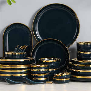 Nhà Máy Bán buôn tinh tế trắng gốm như bộ đồ ăn <span class=keywords><strong>Set</strong></span>, Melamine sang trọng 72 Piece đặt bữa ăn tối - Product Image 6