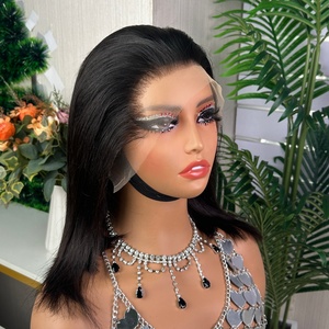HD 13x4 SDD Bone Straight <b>Bob</b> <b>Wig</b> With HD Frontal <b>Bob</b> <b>Wig</b> 100% Human - Product Image 3