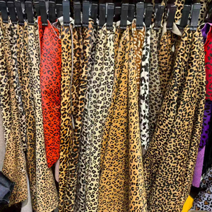 Bất động của thai nhi lông bò với báo in cho mùa đông Giày khởi động Túi Hàng may mặc mũ gối trường hợp bò da tấm da - Product Image 4