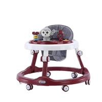 Venta caliente Easy-Foldable Baby Walker Anti-Rollover Silla para niños pequeños Juguete de plástico multifunción para niños