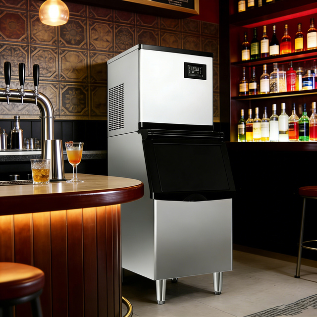 High Performance Stainless Steel Best Commercial Clear Ice Maker Ice Cube Makers Machine for Food and Beverage Shop