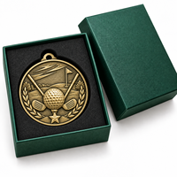 Médaille de récompense de golf professionnelle pour les tournois de championnat, souvenirs, médailles d'or pour les membres du club, cadeaux sportifs d'entreprise