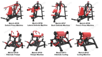 Machine à tractions circulaires professionnelle pour exercices de fitness commerciaux des épaules, du dos et de la poitrine