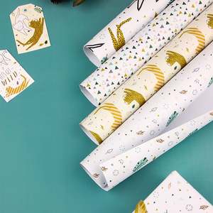 High Quality Wholesale 80g <b>Birthday</b> Luxury Glossy <b>Paper</b> Smooth Touch Elegant Patterns Packaging <b>Wrapping</b> <b>Paper</b> Roll - Product Image 5