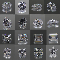 Grade 5A 3*5mm-13*18mm couleur blanche taille de princesse forme de baguette pierres précieuses en zircone cubique coupe de baguette artificielle pierres en vrac CZ