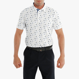 Diseño bordado deportes transpirable que absorbe la humedad sublimación poliéster Spandex 240 gramos Golf Polo camiseta logotipo personalizado - Product Image 3