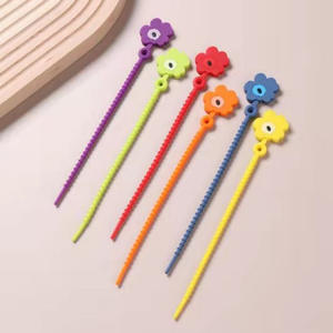 Fascette multiuso in Silicone fascette sigillanti per alimenti borsa risigillatrice Clip Cable Manager fascette riutilizzabili in Silicone - Product Image 5