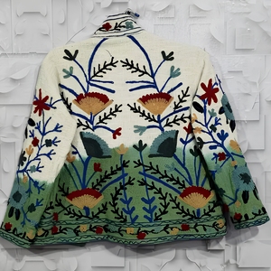 Chaqueta suzani tie dye tnt, chaqueta larga suzani para mujer, estilo bohemio, gitano, crewel, ideal para primavera, festivales, regalo especial. - Product Image 6