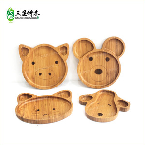 Plato de frutas de bambú estilo japonés, bandeja de hotel, plato creativo para almacenamiento de frutas y dulces, plato infantil de madera maciza. - Product Image 1