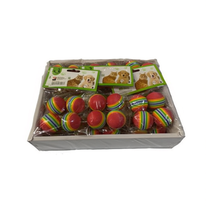 Toy Rainbow Ball Dog Play 12Pcs Pack Colorful Pet Toy - Product Image 1