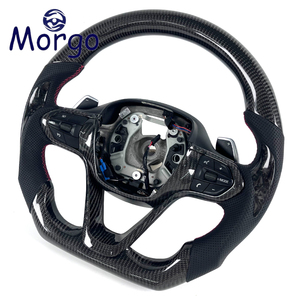 Accessoires intérieurs de voiture, volant personnalisé en fibre de carbone véritable pour voiture de sport hybride I8 2014-2023 - Product Image 3
