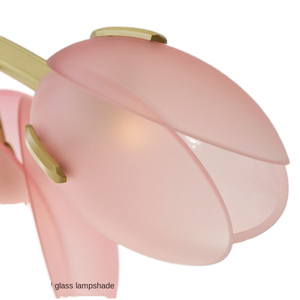 Ancienne Branche Lumière De Luxe Art Fleur Bourgeon <span class=keywords><strong>Lustre</strong></span> Moderne Français Crème Style Verre Milieu LED Dimmable Salon Salle À Manger - Product Image 1