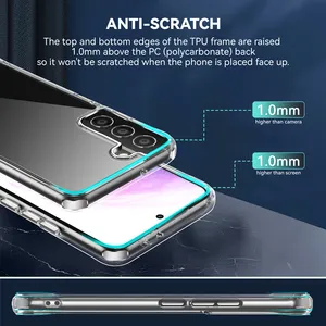 Transparente kunstvolle stoßfeste PC-Handyetuis für Samsung Galaxy S22 und iPhone abnehmbares Band Großhandel verfügbar