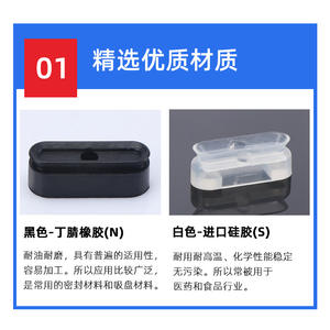 Ventosa Elíptica Neumática Industrial de Vacío de Potencia Completa para Brazos Robóticos, Disponible en Tamaños de 5*10 o 1.5*10 mm - Product Image 5