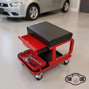 Siège à roulettes rembourré et intégré avec capacité de 300 livres, avec 1 tiroir et plateaux à outils pour garage et <span class=keywords><strong>atelier</strong></span> - Product Image 1