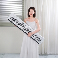 Piano numérique 88 touches, clavier électronique 5V Type-C, 80 démos, 200 sons, rythmes, fonction d'enseignement, métronome, pour débutants et étudiants