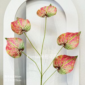 Hojas Artificiales de Monstera Secret Garden de 80 cm, de Plástico Suave, para Decoración del Hogar y Bodas - Product Image 2
