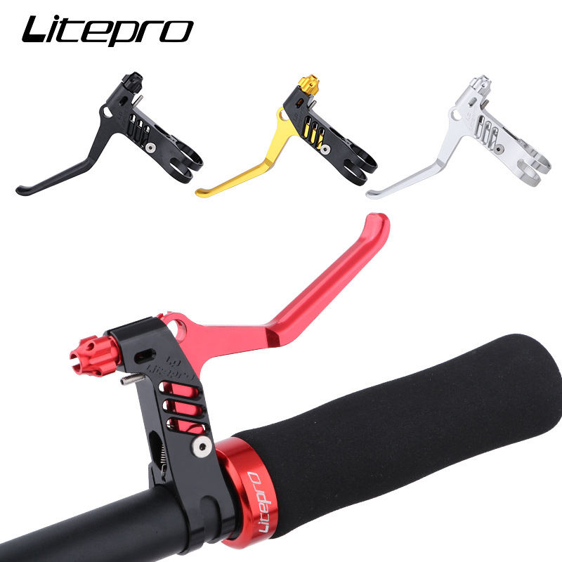 Litepro LP Bike Brake UltraLight Aluminum Alloy CNC V Brake Levers  for Brompton Folding Bike Brake Caliper Lever