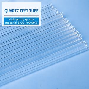 Tuyauterie en verre de quartz poli à hautes températures de tuyauterie de silice fondue 22mm I.D. X 25mm O.D. Longueur 1200mm - Product Image 2