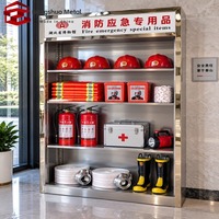 Armoire pour équipement de lutte contre l'incendie en acier inoxydable, armoire de rangement pour extincteurs et équipements de sécurité, fabricant sur mesure