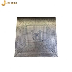 Placa de Acero Inoxidable M200 con Grabado por Chorro de Arena, Estándar JIS 201/304, Espesor de 0.5-0.8 mm, Decoración de Paredes/Techos, Plegado y Soldadura - Product Image 5