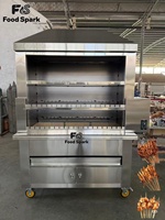 Machine à Kebab Rotatif Professionnel en Acier Inoxydable pour Poulet, Bœuf et Viande, Version Charbon Moyen-Orient, en Promotion