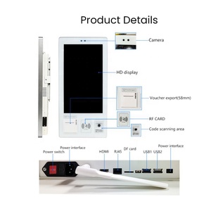 Terminal de kiosque à écran LCD tactile capacitif personnalisé de 21,5/32 pouces pour l'enregistrement en libre-service et l'impression de rapports pour les restaurants - Product Image 5