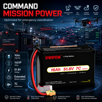 Modul Penyimpanan Energi Kapasitas Tinggi Grosir 14S 51.8V 16Ah 7C Baterai Drone untuk Operasi Sepanjang Hari Kendaraan Udara Industri