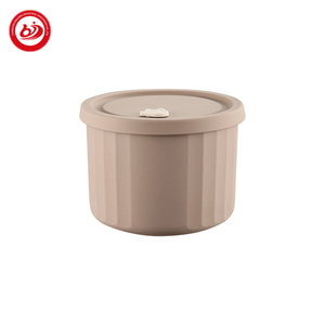 Multi-color Round Fresh Box Microwave Heated Food Grade Silicone with Lid Leakproof Lunch Box for Kids Dessert Box for Outdoor