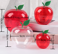 Vente en gros de boîte transparente à bonbons en forme de pomme boîte à gâteaux boîte à bonbons pour fête de mariage cadeaux pomme boîte à bonbons pour banquet