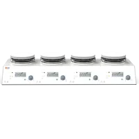 Agitateur magnétique numérique à 4 canaux MS H340 S4 340 ° C 10Lx4 PID RS232