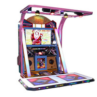 Machine de danse interactive 55 pouces à monnayeur, jeu d'arcade pour deux personnes, machine de danse somatosensorielle