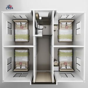 Maison conteneur préfabriquée de luxe de 20 pieds Maison mobile extensible 1 chambre avec salon Villa bureau à domicile Appartement - Product Image 6