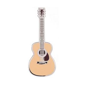 شارة معدنية مخصصة على شكل جيتار، دبوس معدني موسيقي للملابس، شارة معدنية على شكل جيتار - Product Image 1