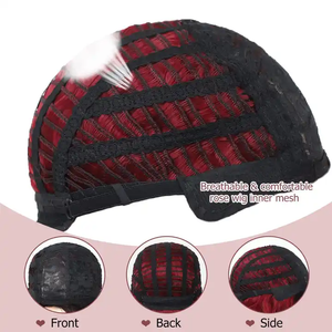 Aishili Dei Capelli di Vendita Calda Sintetico Breve Ombre Rosso Bob Parrucche Afro Breve Ricci Wavy Bob Parrucche Per Le Donne Nere - Product Image 4