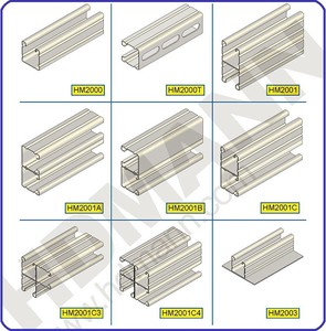 <span class=keywords><strong>Profilé</strong></span> <span class=keywords><strong>en</strong></span> <span class=keywords><strong>acier</strong></span> formé à froid extrêmement durable Hdmann, canal à fentes Unistrut pour les infrastructures - Product Image 5