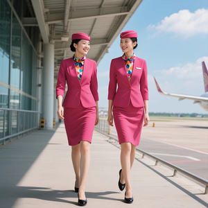 Nuevo Uniforme de Aerolínea Personalizable para <span class=keywords><strong>Azafata</strong></span>, Anfitriona, Tripulación de Cabina, Asistente de Vuelo, Traje para Mujer - Product Image 1