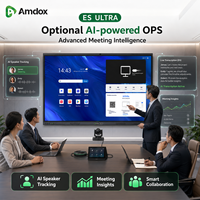 65 75 86 98 Inch 4K Interactive Flat Panel All in One Touch Screen Smart Board with CE ROHS Certificate for Classroom Education