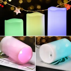 KSWING LED Tea Light Juego de velas de plástico sin llama eléctricas Luz de vela LED solar