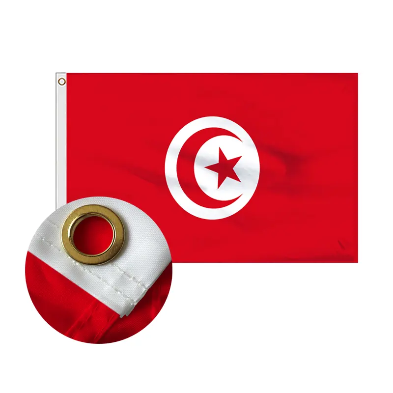 Advertising And Election Items International Large Tunisia National Flags