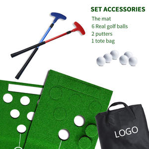 Ensemble de <span class=keywords><strong>mini</strong></span>-green de <span class=keywords><strong>golf</strong></span> d'extérieur avec logo personnalisé, 12 trous, pliable, pour la pratique du putting - Product Image 5