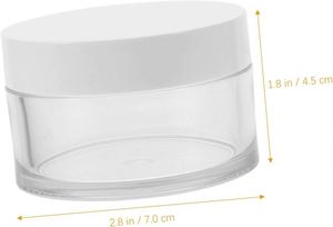 Envase de Crema Transparente de PET de Pared Gruesa de 30g 50g 100g 150g 200ml 250ml con Tapa de Rosca y Logotipo Personalizado Serigrafiado para Cosméticos - Product Image 4