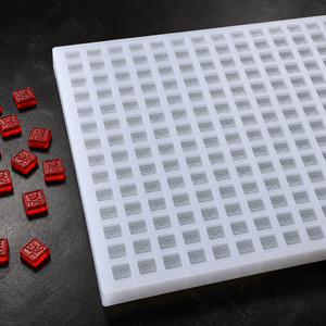 แม่พิมพ์ซิลิโคนรูปทรงลูกบาศก์ขนาดเล็ก Vector Molds, ถาดใส่อาหารเกรดแพลตตินัม 289 ช่อง, รับผลิตแบบ OEM - Product Image 3
