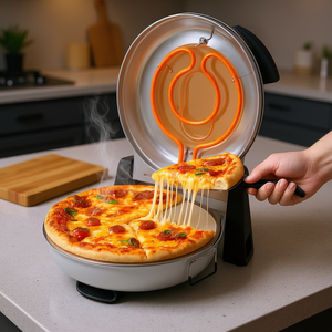 Horno Eléctrico para Pizza de 12 Pulgadas con Piedra de Cordierita, 1200W, 5 Modos de Control de Temperatura, Electrodoméstico para Hacer Pizza - Product Image 2