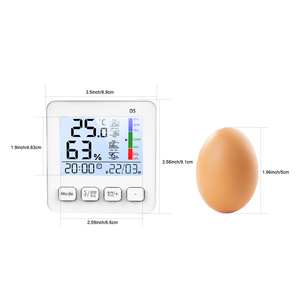 D5 kỹ thuật số Nhiệt ẩm kế với đồng hồ & đèn nền-Độ chính xác cao trong nhà nhiệt độ độ ẩm màn hình, - Product Image 5