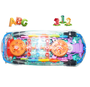 Dẫn ánh sáng lên trong suốt cảm giác xe đồ chơi cho trẻ em vết sưng và đi đồ chơi xe hơi với đầy màu sắc di chuyển bánh răng - Product Image 3